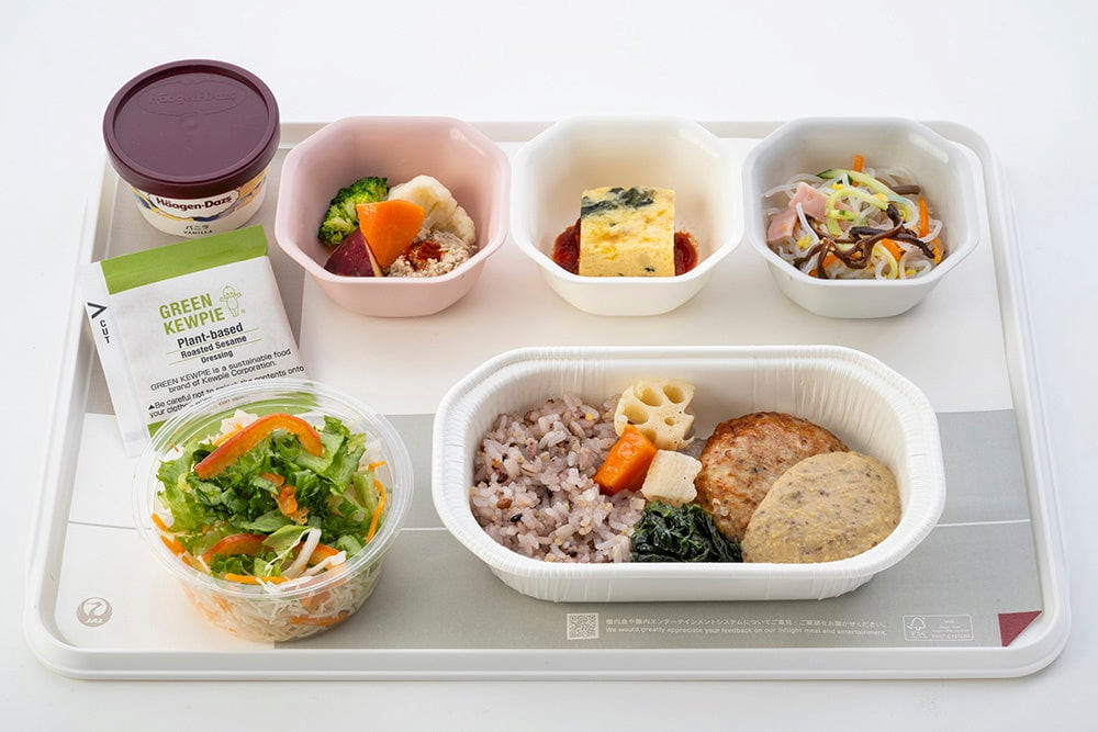 機内食での提供イメージ。
