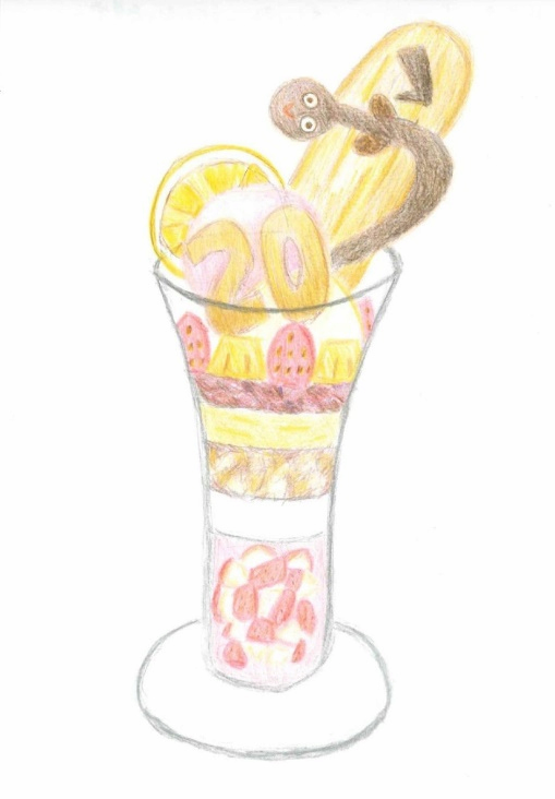 作品名:「20周年アニバーサリーパフェ~うなぎパイと春華堂~」