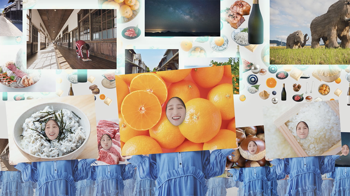 動画には昨年に引き続き堀田さんが出演。顔出しパネルを用いて同市のふるさと納税の返礼品を紹介する。