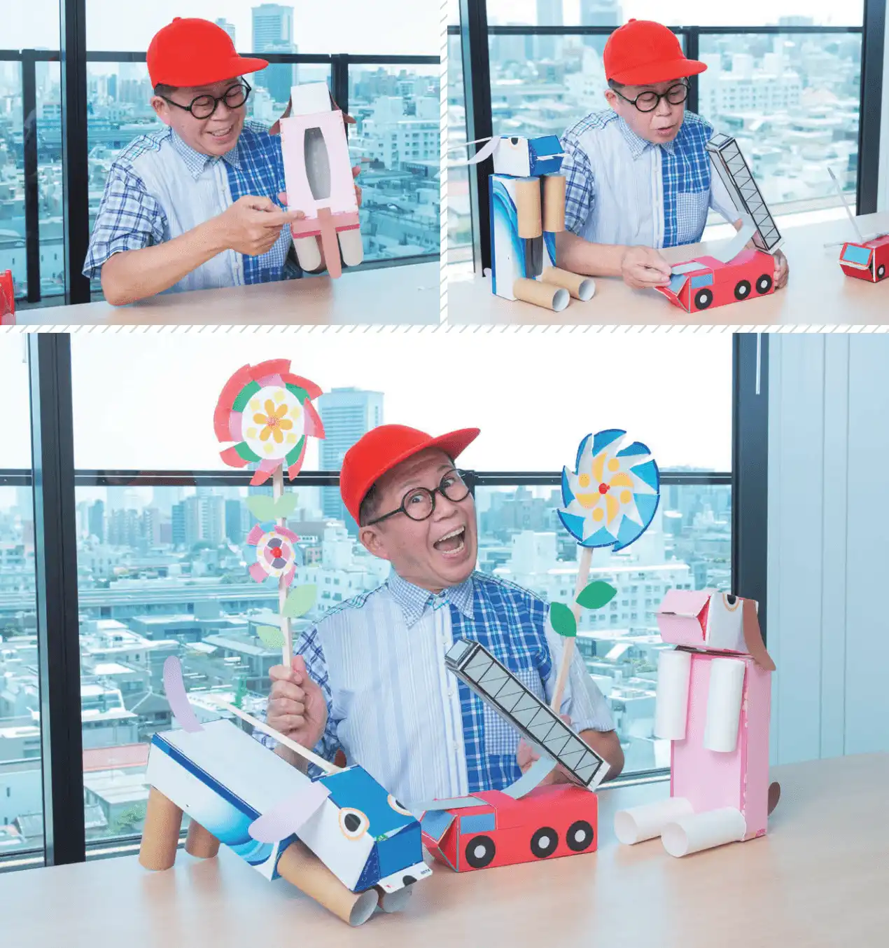 写真 実際に工作の様子を見せてくれた久保田さん