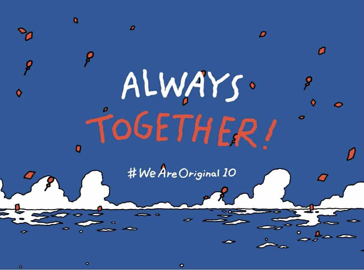 横浜F・マリノスの象徴である赤・白・青のトリコロールカラーをベースに、「マリノス」から連想される海や港、そしてカモメをキーモチーフとしたデザイン