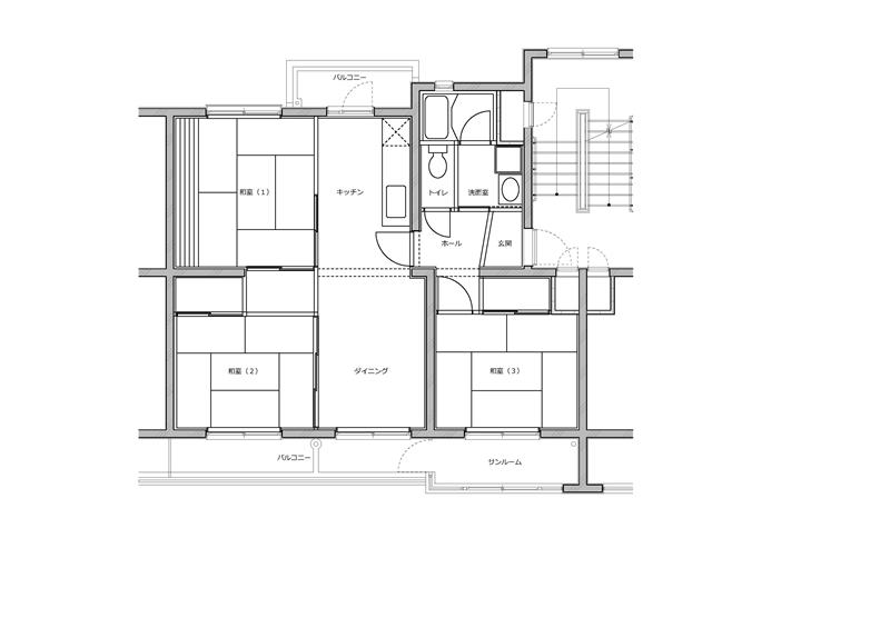 図面 アクアルーチェ北安江(石川県金沢市)のリノベーション前