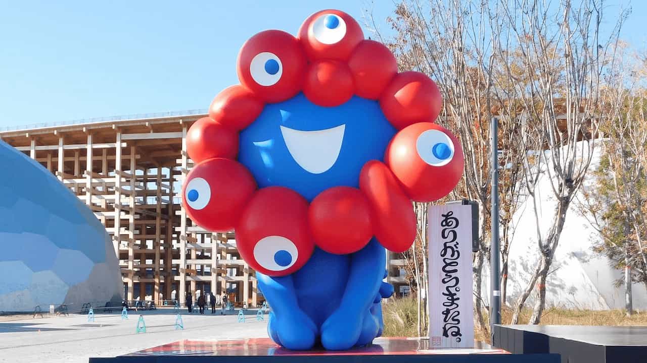 ありがとう。またね。」ミャクミャク像が夢洲の万博会場から旅立ち