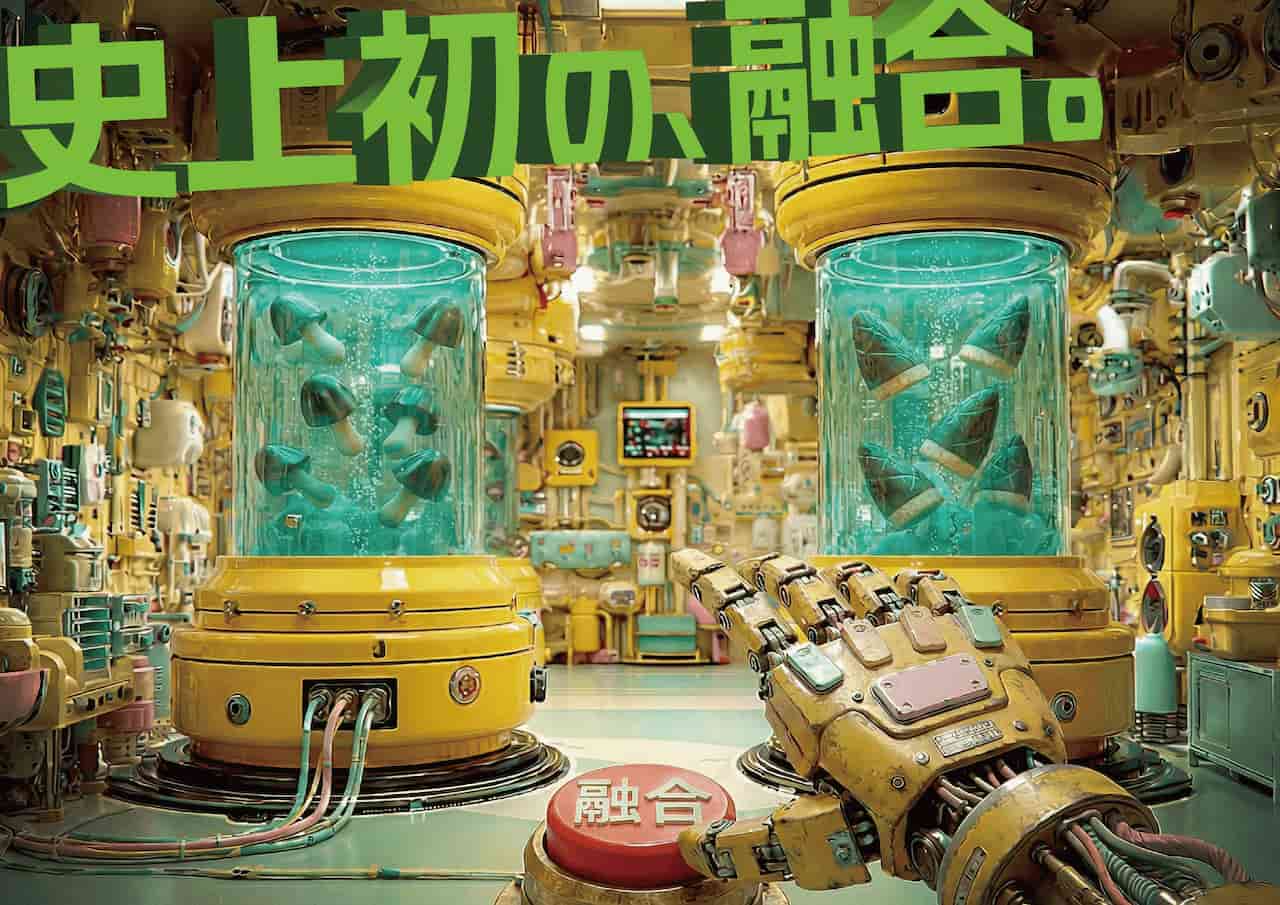 AI発案 合体しちゃった!きたきたのこのこの山里
