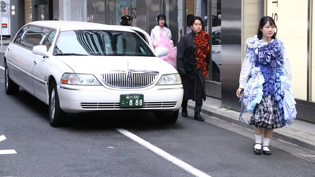 特設ランウェイの様子