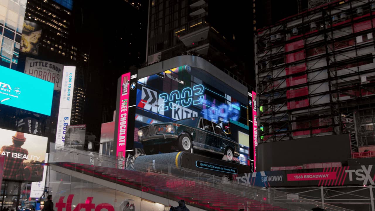 写真 3D OOH The 2022 BMW i4 M50 by Kith in Times Square, NY / Motion Graphics / 2022