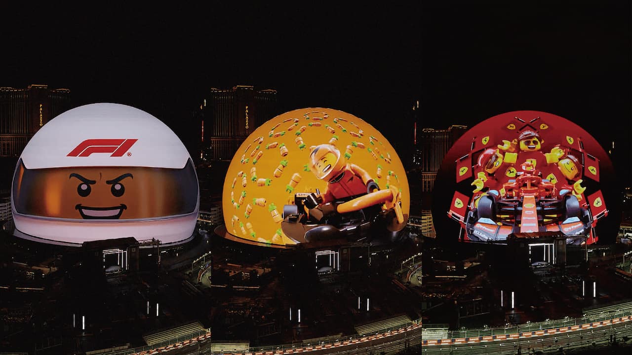 写真 F1 Las Vegas GP LEGO Sphere takeover / Motion Graphics / 2025