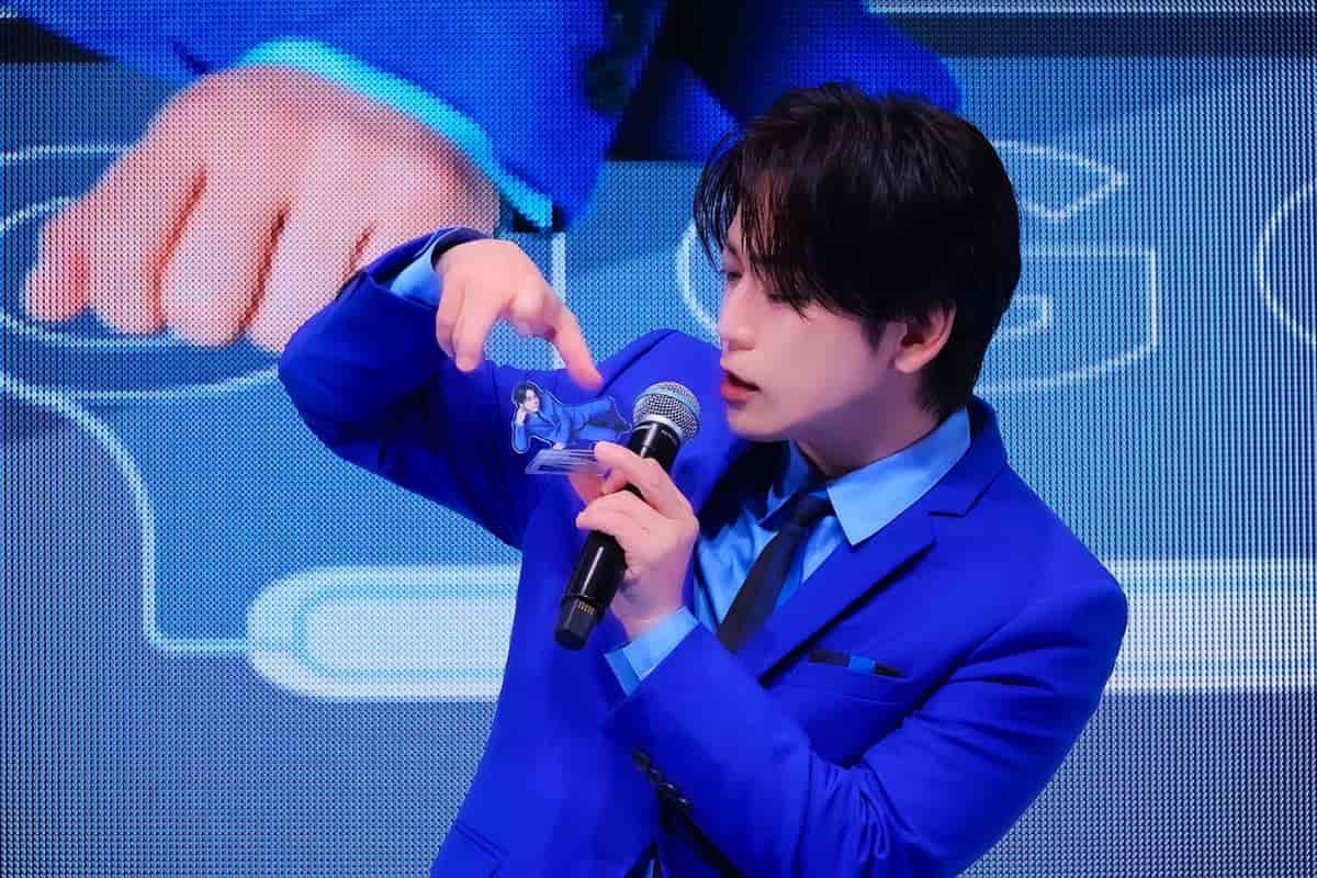 「亀梨和也×GiGOコラボキャンペーン」発表会の様子。