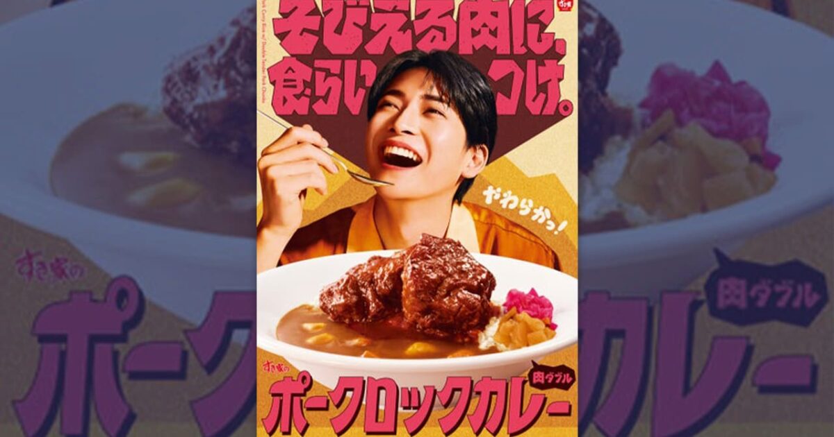 스기야(Sukiya)의 새로운 카레 TV 광고 공개 미리보기