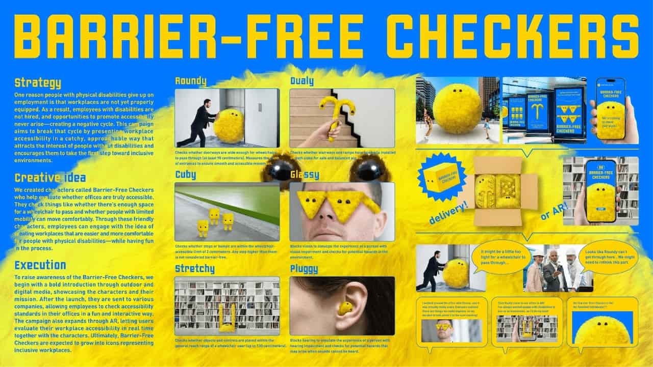 国内予選で提出した「BARRIER-FREE CHECKERS」