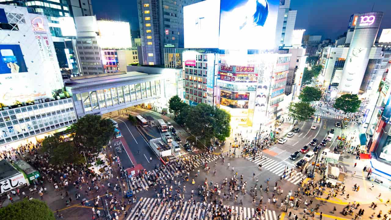 写真 渋谷の俯瞰