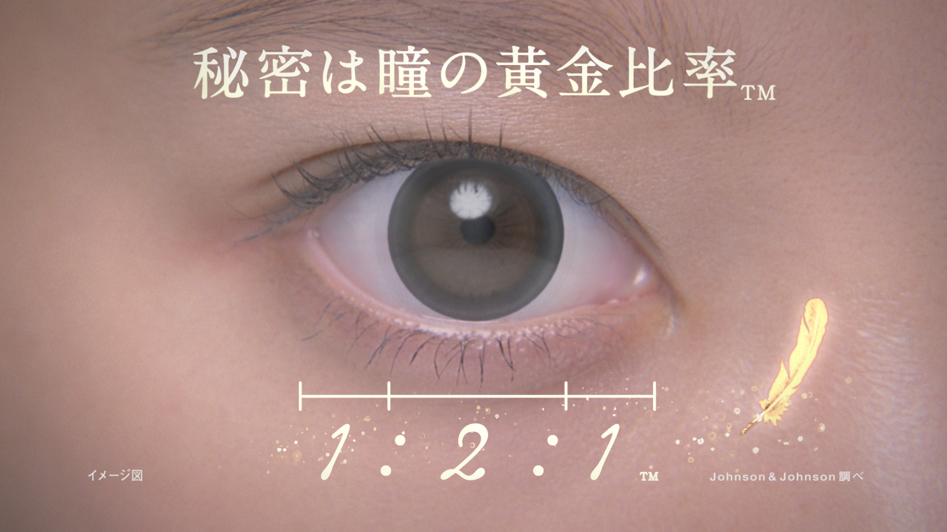 引き寄せられる瞳の比率／ワンデー アキュビュー ディファイン「1日を